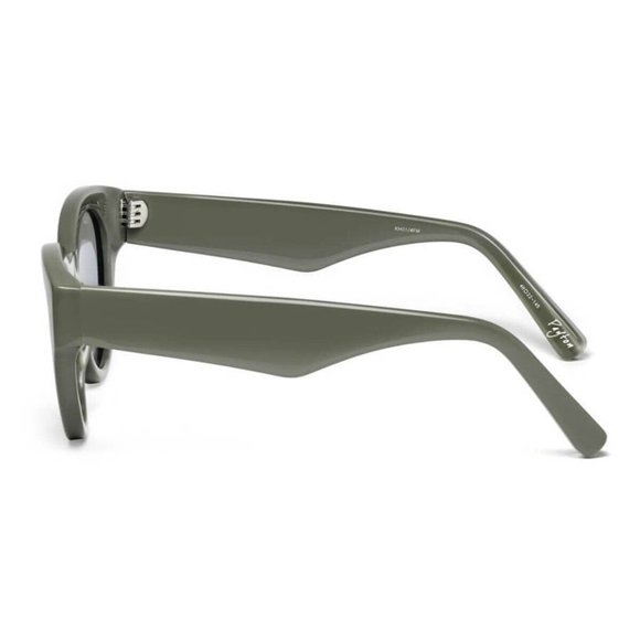 Elizabeth and James Sunglasses Khaki with Khaki Mirror Lens - Payton Style NEW